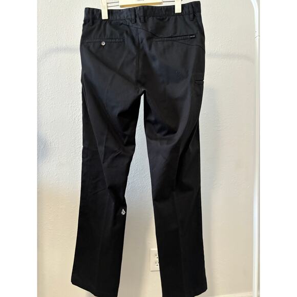 Vintage Y2K Volcom Stone Chino Pants Mens Size 34 Black - Picture 4 of 5